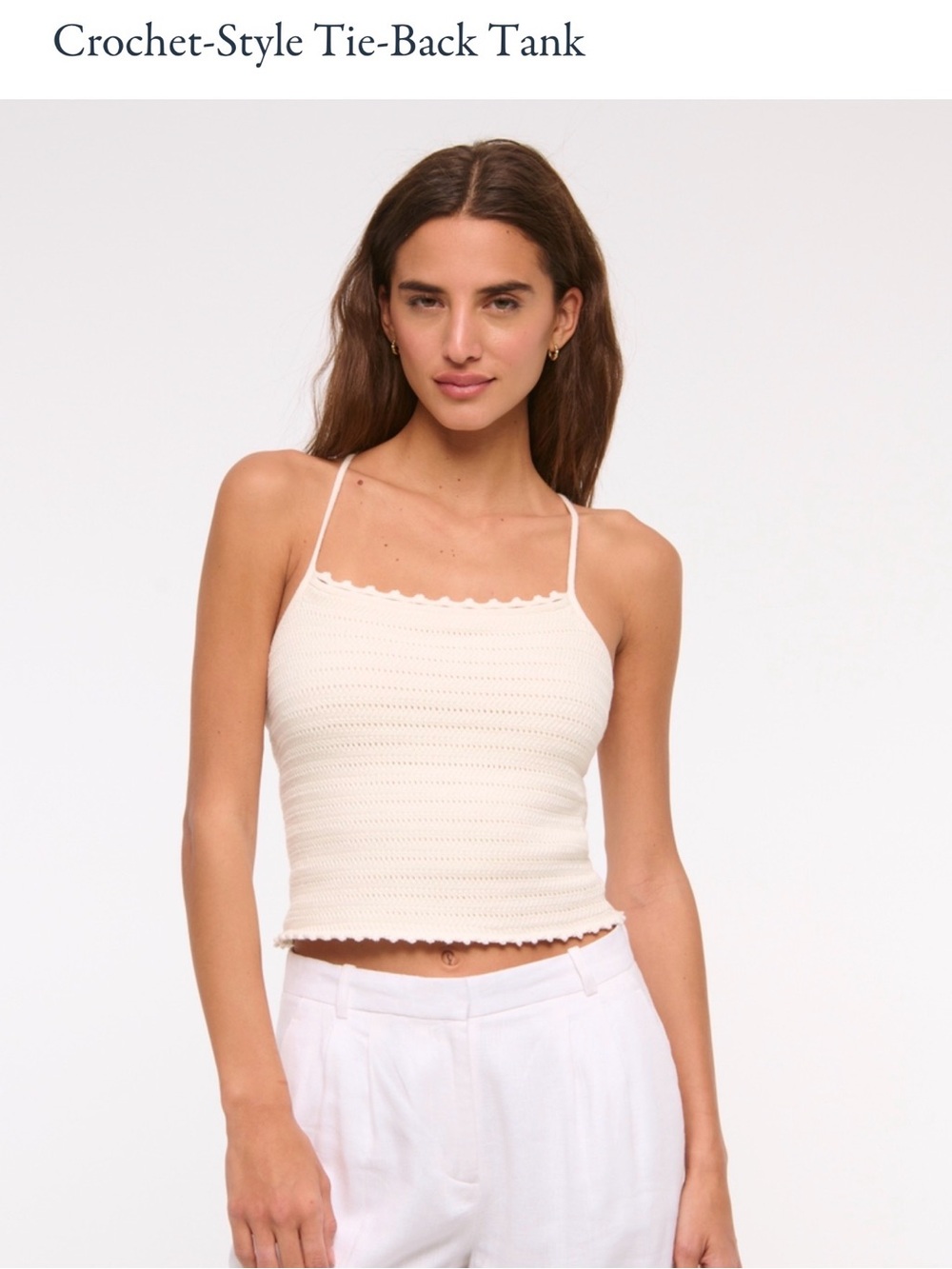 Crochet Tie Back Tank